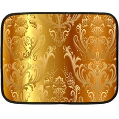 Golden Pattern Vintage Gradient Vector Fleece Blanket (mini)