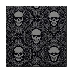 Dark Horror Skulls Pattern Tile Coasters by BangZart