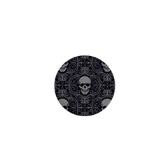 Dark Horror Skulls Pattern 1  Mini Buttons