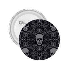 Dark Horror Skulls Pattern 2 25  Buttons by BangZart