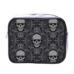 Dark Horror Skulls Pattern Mini Toiletries Bags by BangZart