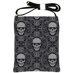 Dark Horror Skulls Pattern Shoulder Sling Bags by BangZart