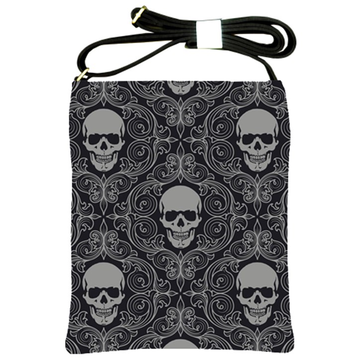 Dark Horror Skulls Pattern Shoulder Sling Bags