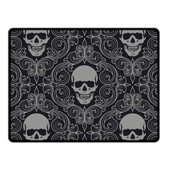 Dark Horror Skulls Pattern Fleece Blanket (small) by BangZart