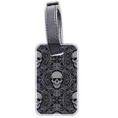 Dark Horror Skulls Pattern Luggage Tags (two Sides) by BangZart