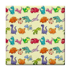 Group Of Funny Dinosaurs Graphic Tile Coasters by BangZart