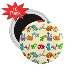 Group Of Funny Dinosaurs Graphic 2 25  Magnets (10 Pack)  by BangZart