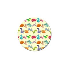 Group Of Funny Dinosaurs Graphic Golf Ball Marker (4 Pack) by BangZart