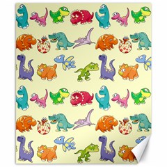 Group Of Funny Dinosaurs Graphic Canvas 8  X 10  by BangZart