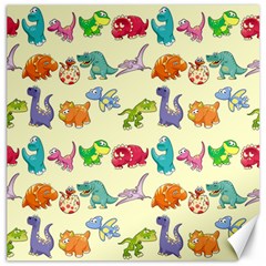 Group Of Funny Dinosaurs Graphic Canvas 12  X 12  