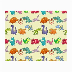 Group Of Funny Dinosaurs Graphic Small Glasses Cloth (2-side)