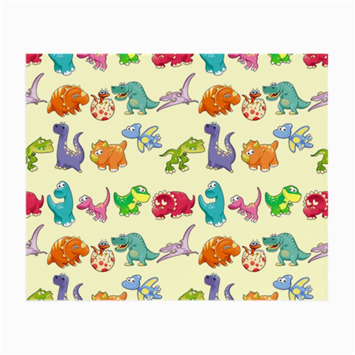 Group Of Funny Dinosaurs Graphic Small Glasses Cloth (2-Side)