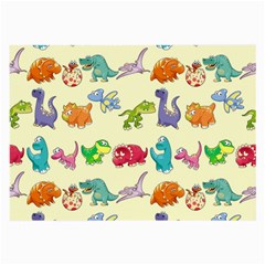 Group Of Funny Dinosaurs Graphic Large Glasses Cloth by BangZart