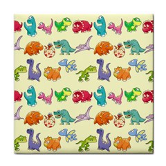 Group Of Funny Dinosaurs Graphic Face Towel