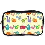 Group Of Funny Dinosaurs Graphic Toiletries Bags 2-Side Back