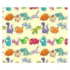 Group Of Funny Dinosaurs Graphic Double Sided Flano Blanket (small)  by BangZart