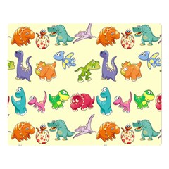 Group Of Funny Dinosaurs Graphic Double Sided Flano Blanket (large)  by BangZart