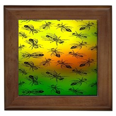 Insect Pattern Framed Tiles