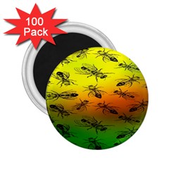 Insect Pattern 2 25  Magnets (100 Pack) 