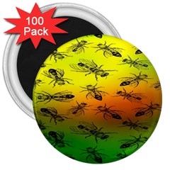 Insect Pattern 3  Magnets (100 Pack) by BangZart