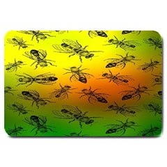 Insect Pattern Large Doormat  by BangZart