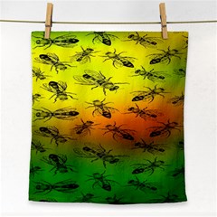 Insect Pattern Face Towel by BangZart