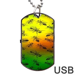 Insect Pattern Dog Tag Usb Flash (two Sides) by BangZart