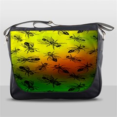 Insect Pattern Messenger Bags by BangZart