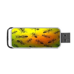 Insect Pattern Portable Usb Flash (one Side)