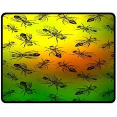 Insect Pattern Double Sided Fleece Blanket (medium)  by BangZart