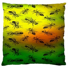 Insect Pattern Standard Flano Cushion Case (two Sides) by BangZart