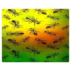 Insect Pattern Double Sided Flano Blanket (medium)  by BangZart