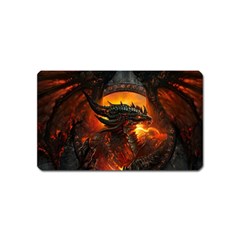 Dragon Legend Art Fire Digital Fantasy Magnet (name Card) by BangZart