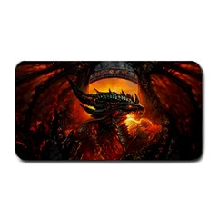 Dragon Legend Art Fire Digital Fantasy Medium Bar Mats by BangZart