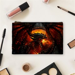 Dragon Legend Art Fire Digital Fantasy Cosmetic Bag (medium)  by BangZart