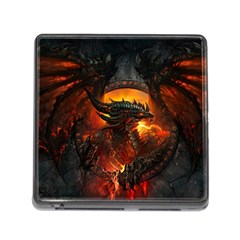 Dragon Legend Art Fire Digital Fantasy Memory Card Reader (square) by BangZart