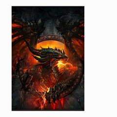 Dragon Legend Art Fire Digital Fantasy Small Garden Flag (two Sides)