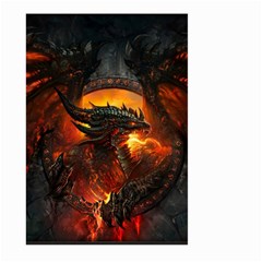 Dragon Legend Art Fire Digital Fantasy Large Garden Flag (two Sides) by BangZart