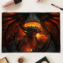 Dragon Legend Art Fire Digital Fantasy Cosmetic Bag (xxl)  by BangZart