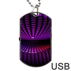 Glass Ball Texture Abstract Dog Tag Usb Flash (two Sides)