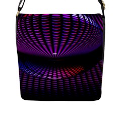 Glass Ball Texture Abstract Flap Messenger Bag (l)  by BangZart