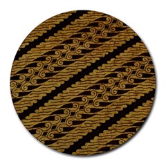 Traditional Art Indonesian Batik Round Mousepads by BangZart