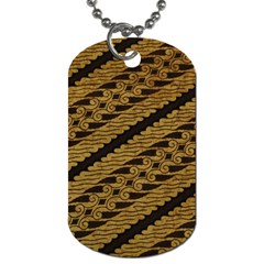 Traditional Art Indonesian Batik Dog Tag (two Sides) by BangZart