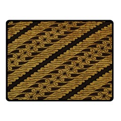 Traditional Art Indonesian Batik Double Sided Fleece Blanket (small)  by BangZart