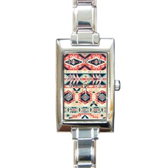 Aztec Pattern Rectangle Italian Charm Watch by BangZart