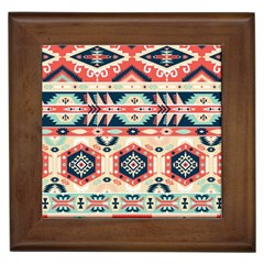 Aztec Pattern Framed Tiles by BangZart