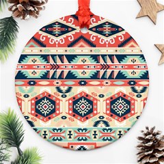 Aztec Pattern Ornament (round) by BangZart