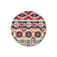 Aztec Pattern Rubber Coaster (round)  by BangZart