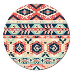 Aztec Pattern Magnet 5  (round) by BangZart