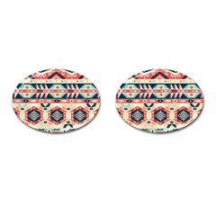 Aztec Pattern Cufflinks (oval) by BangZart